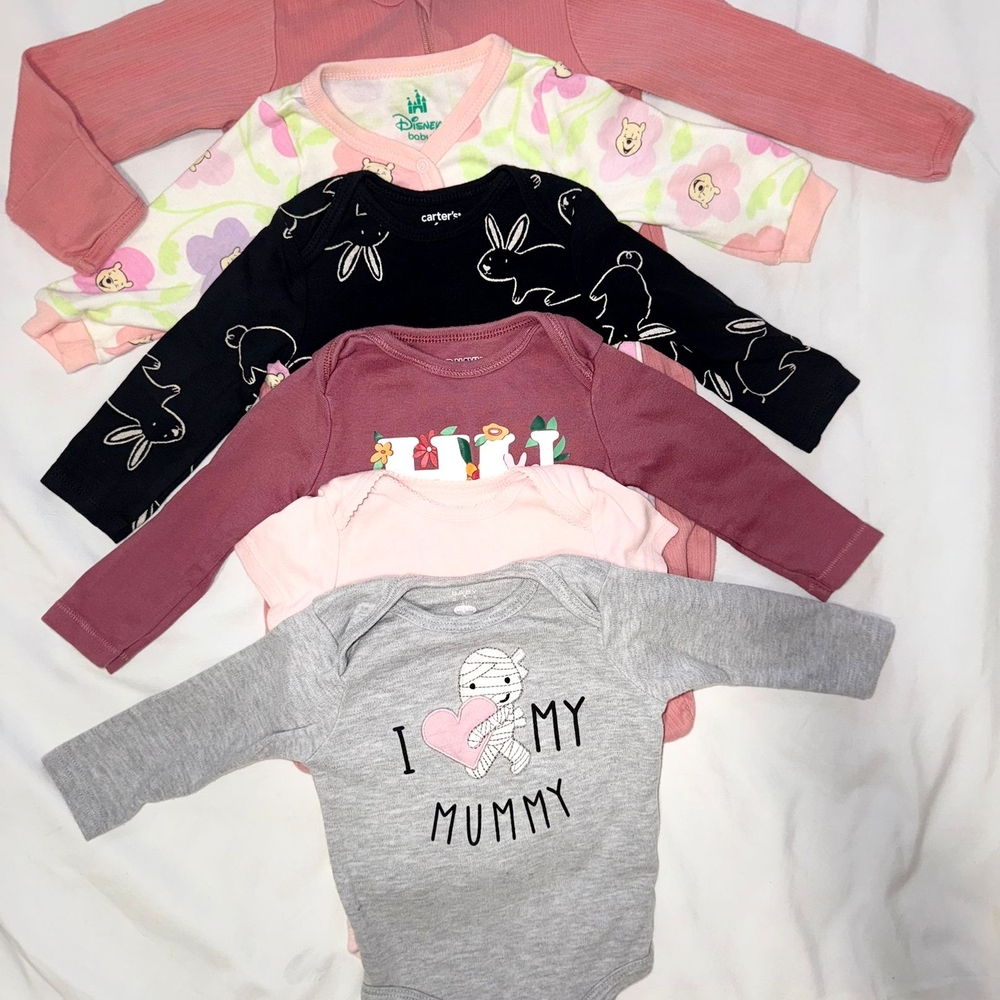 BUNDLE 6Pcs GIRL ONESIES SIZE 6 EXCELLENT CONDITIONS